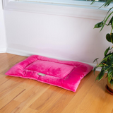 Armarkat Model M01CZH-M Medium Pet Bed Mat with Poly Fill Cushion in Vibrant Pink