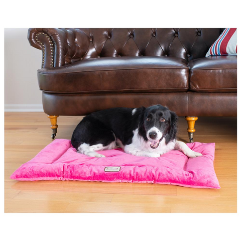 Armarkat Model M01CZH-L Large Pet Bed Mat with Poly Fill Cushion in Vibrant Pink