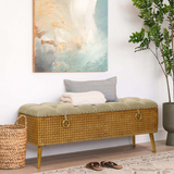 47.2-Inch Wide Upholstered Entry and Bedroom Bench with Hidden Storage - WhatYouNeedSales