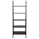 5-Shelf Ladder Bookcase-Espresso - WhatYouNeedSales