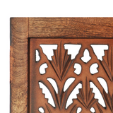 vidaXL Hand Carved 5-Panel Room Divider Brown 78.7"x65" Solid Mango Wood