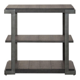 Modern View Tiered End Table, Gray