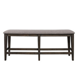 Double Bridge Counter Bench - Dark Brown/Gray | Stylish and Functional Seating Solution