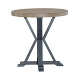 Round End Table in Navy - Stylish and Versatile Furniture