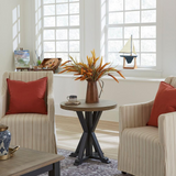 Round End Table in Navy - Stylish and Versatile Furniture