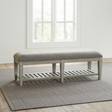 Heartland Bed Bench, Antique White - Vintage Style with a Relaxed Feel