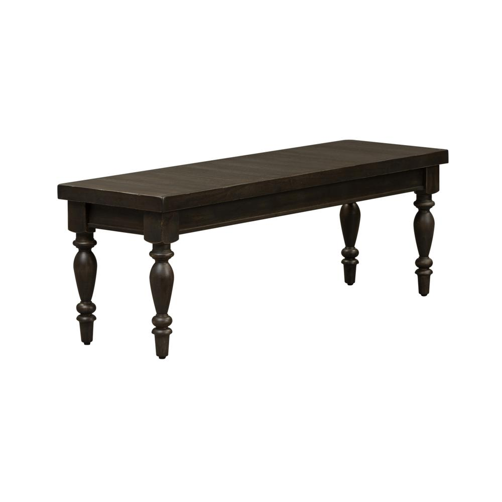 Vintage Black Backless Bench - Classic Style with Casual Feel