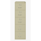 Lorell Commercial Grade Vertical File Cabinet - 5-Drawer - Legal - Heavy Duty - Putty