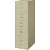 Lorell Commercial Grade Vertical File Cabinet - 5-Drawer - Legal - Heavy Duty - Putty