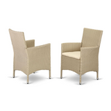 Modern and Sophisticated Wicker Patio Set Cream | VLVL7-53V