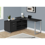 BLACK EXECUTIVE CORNER COMPUTER DESK - Ember Workspace - WhatYouNeedSales