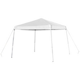 8’x8’ White Outdoor Pop Up Event Slanted Leg Canopy