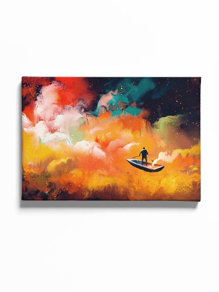 A Boat In Space Canvas -Image by Shutterstock - WhatYouNeedSales