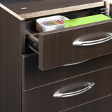 Aberdeen Series Pencil/Box/Box/File Laminate Desk Pedestal, Mocha - WhatYouNeedSales