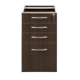 Aberdeen Series Pencil/Box/Box/File Laminate Desk Pedestal, Mocha - WhatYouNeedSales