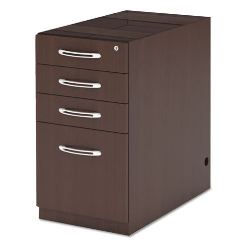 Aberdeen Series Pencil/Box/Box/File Laminate Desk Pedestal, Mocha - WhatYouNeedSales