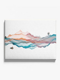 Abstract Desert And Boat Canvas -Image by Shutterstock - WhatYouNeedSales