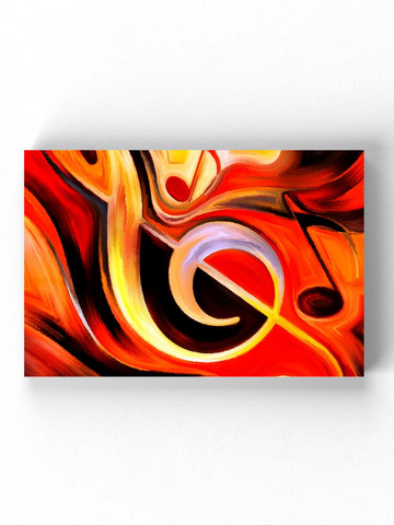 Abstract Musical Notes Wrapped Canvas -Image by Shutterstock - WhatYouNeedSales