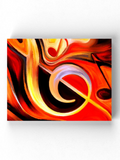 Abstract Musical Notes Wrapped Canvas -Image by Shutterstock - WhatYouNeedSales