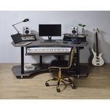 ACME Eleazar Music Recording Studio Desk, Black Oak - WhatYouNeedSales