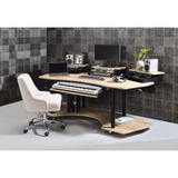 ACME Eleazar ACME Eleazar Music Recording Studio Desk, Natural Oak - WhatYouNeedSales