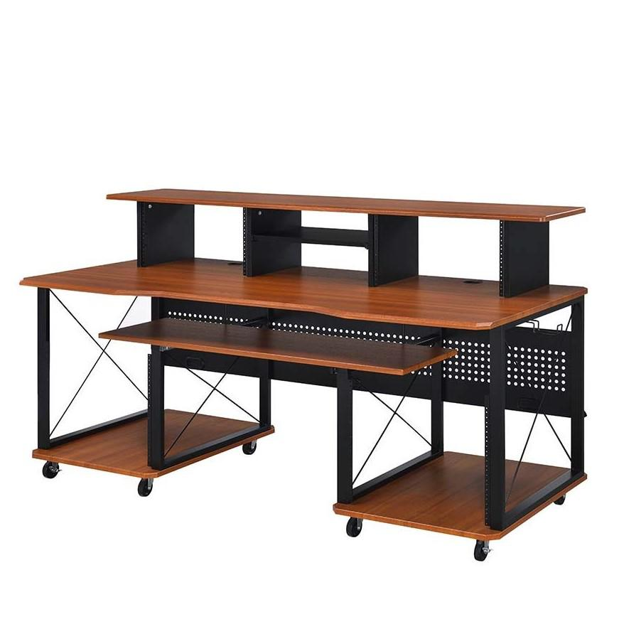 ACME Megara Music Desk, Cherry & Black Finish - WhatYouNeedSales