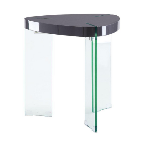 ACME Noland End Table - Triangular Shape High Gloss Top