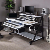 ACME Willow Music Desk, White & Black Finish - WhatYouNeedSales