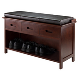 Adriana 2-Pc Storage Bench with Cushion Seat - WhatYouNeedSales