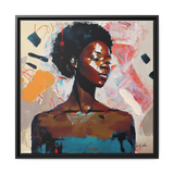 African American Soul Portrait Canvas Wall Art With Frame - WhatYouNeedSales