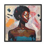 African American Soul Portrait Canvas Wall Art With Frame - WhatYouNeedSales