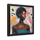 African American Soul Portrait Canvas Wall Art With Frame - WhatYouNeedSales