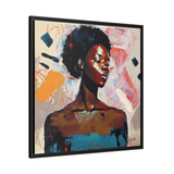 African American Soul Portrait Canvas Wall Art With Frame - WhatYouNeedSales