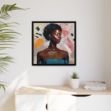 African American Soul Portrait Canvas Wall Art With Frame - WhatYouNeedSales