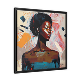 African American Soul Portrait Canvas Wall Art With Frame - WhatYouNeedSales