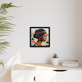 African Queen Canvas Wall Art With Frame - QueenNoble - WhatYouNeedSales