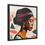 African Queen Canvas Wall Art With Frame - QueenNoble - WhatYouNeedSales