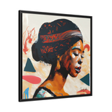 African Queen Canvas Wall Art With Frame - QueenNoble - WhatYouNeedSales