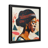 African Queen Canvas Wall Art With Frame - QueenNoble - WhatYouNeedSales