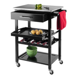 Anthony Kitchen Cart Stainless Steel - WhatYouNeedSales