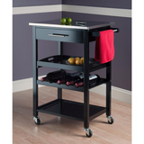 Anthony Kitchen Cart Stainless Steel - WhatYouNeedSales