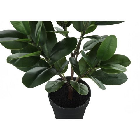 Artificial Plant, 28" Tall, Garcinia Tree, Decorative, Green Leaves, Black Pot - WhatYouNeedSales