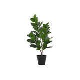 Artificial Plant, 28" Tall, Garcinia Tree, Decorative, Green Leaves, Black Pot - WhatYouNeedSales