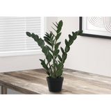 Artificial Plant, 29" Tall, Zz Tree, Decorative, Green Leaves, Black Pot - WhatYouNeedSales