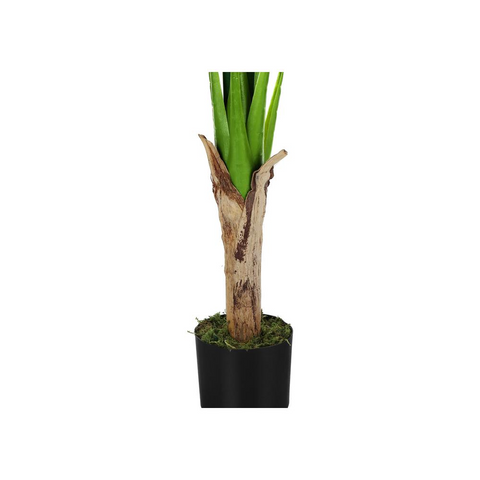 Artificial Plant, 43" Tall, Banana Tree, Decorative, Green Leaves, Black Pot - WhatYouNeedSales