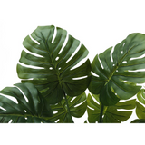 Artificial Plant, 45" Tall, Monstera Tree, Decorative, Green Leaves, Black Pot - WhatYouNeedSales