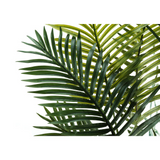 Artificial Plant, 57" Tall, Palm Tree, Decorative, Green Leaves, Black Pot - WhatYouNeedSales