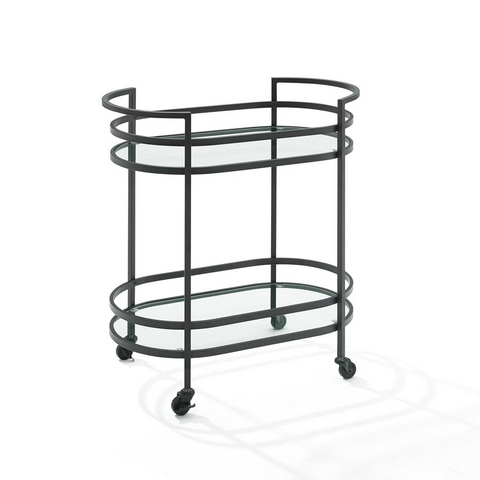 Bailey Bar Cart Matte Black - WhatYouNeedSales