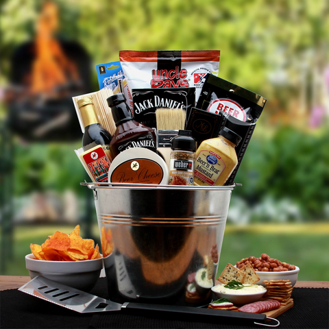 BBQ Lovers Gift Pail - Gifts for men - barbecue gift basket - WhatYouNeedSales