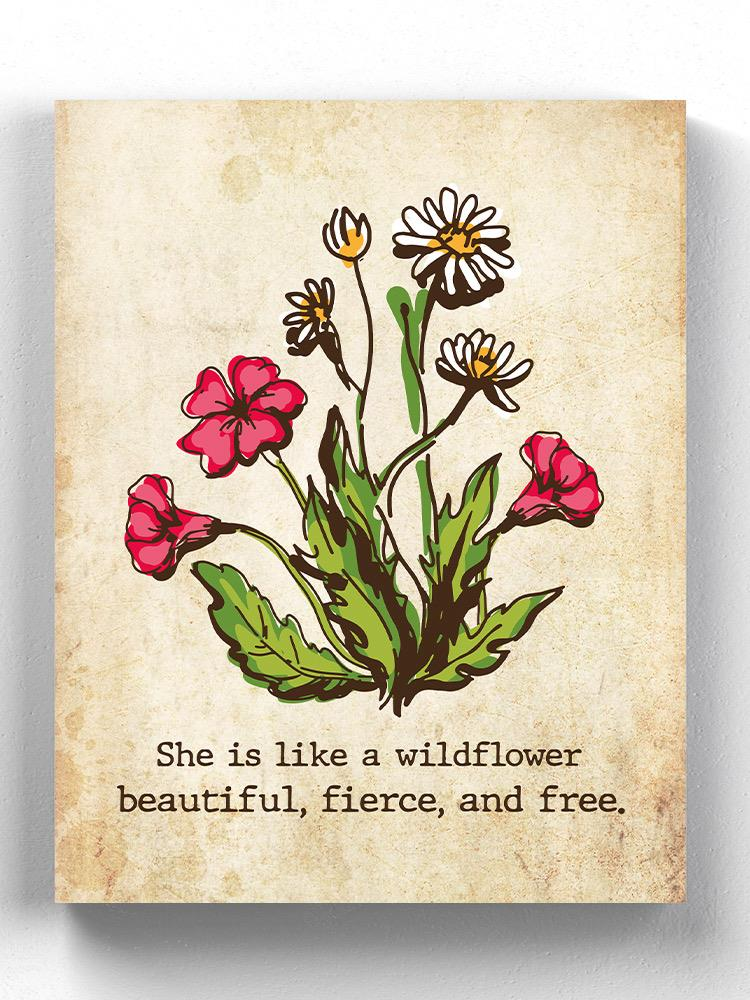 Beautiful Wildflower Wrapped Canvas -SmartPrintsInk Designs - WhatYouNeedSales